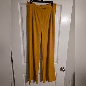 Fashion Nova Mustard Wide Leg Pants